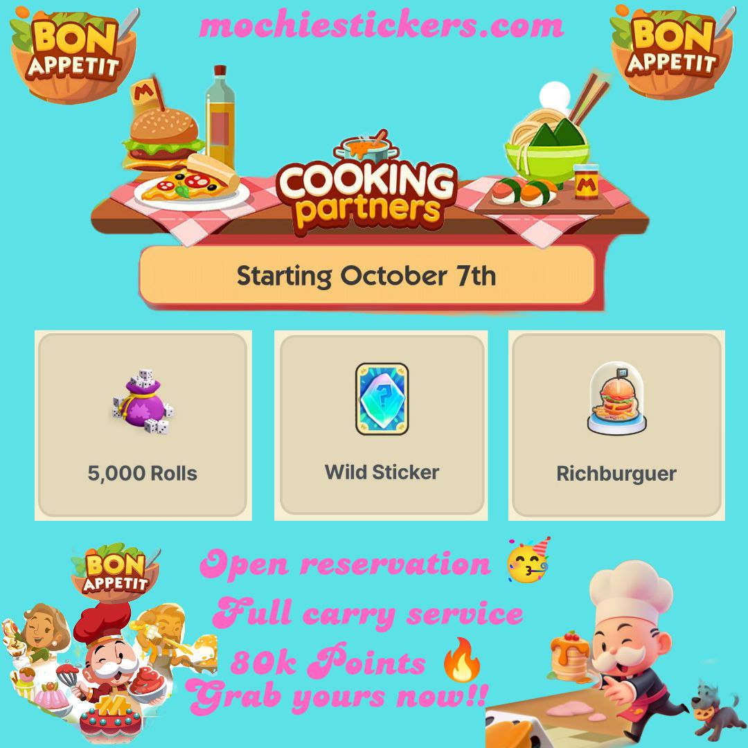 COOKING partners Event ( Oct 7th )